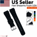 18mm 20mm 22mm Soft Silicone Watch Band Divers Replacement Strap Quick Release - Image 6
