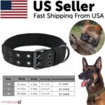 2" Wide Tactical Heavy Duty Nylon Large Dog Collar K9 Military With Metal Buckle - Image 23