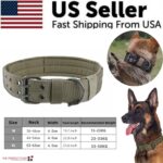 2" Wide Tactical Heavy Duty Nylon Large Dog Collar K9 Military With Metal Buckle - Image 26