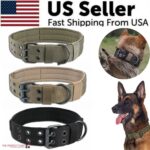 2" Wide Tactical Heavy Duty Nylon Large Dog Collar K9 Military With Metal Buckle - Image 3