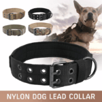 2" Wide Tactical Heavy Duty Nylon Large Dog Collar K9 Military With Metal Buckle - Image 17