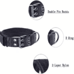 2" Wide Tactical Heavy Duty Nylon Large Dog Collar K9 Military With Metal Buckle - Image 7