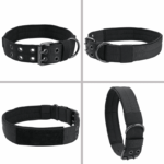 2" Wide Tactical Heavy Duty Nylon Large Dog Collar K9 Military With Metal Buckle - Image 9