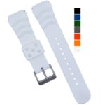 18mm 20mm 22mm Soft Silicone Watch Band Divers Replacement Strap Quick Release - Image 33