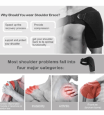 Shoulder Brace Support Compression Sleeve Torn Rotator Cuff AC Joint Pain Relief - Image 10