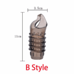 2PCS Reusable Cock Ring Glans Penis Enlarger Delayed Ejaculation Sleeve Extender - Image 9