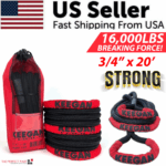 KEEGAN TOOLS 1.25"x30' Kinetic Energy Recovery Rope 46000 lbs Tow Rope Carry Bag - Image 20