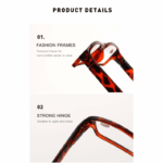 Reading Glasses Mens Womens Readers 6 PACK Square Frame Unisex Style Specs NEW! - Image 12