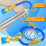 R1234YF to R134A Quick Coupler Adapter Fits Car A/C High Low Side Conversion Kit - Image 14