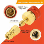 R1234YF to R134A Quick Coupler Adapter Fits Car A/C High Low Side Conversion Kit - Image 3