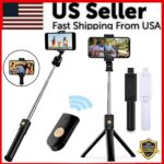 Selfie Stick Tripod Remote Desktop Stand Cell Phone Holder For iPhone Samsung US - Image 3
