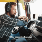 Trucker Bluetooth 5.2 Wireless Headset With Noise Cancelling Mic For Phones PC - Image 6