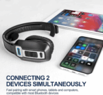 Trucker Bluetooth 5.2 Wireless Headset With Noise Cancelling Mic For Phones PC - Image 9