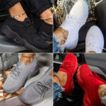 Womens Running Trainers Ladies Sneakers Slip On Walking Gym Comfy Fashion Shoes - Image 35