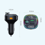 Bluetooth 5.0 Car Wireless FM Transmitter Adapter USB PD Charger AUX Hands-Free - Image 11