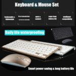 Mini Wireless Keyboard And Mouse Set Waterproof 2.4G For Mac Apple PC Computer - Image 5