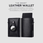 For Airtag Wallet Case Genuine Leather Credit Card Holder Magnetic Air Tag Cover - Image 9