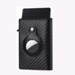 For Airtag Wallet Case Genuine Leather Credit Card Holder Magnetic Air Tag Cover - Image 23