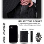 For Airtag Wallet Case Genuine Leather Credit Card Holder Magnetic Air Tag Cover - Image 12