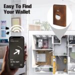 For Airtag Wallet Case Genuine Leather Credit Card Holder Magnetic Air Tag Cover - Image 14