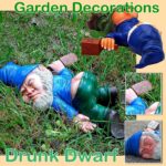 Drunk Dwarf Garden Gnome Decoration Drunken Ornament Decor Yard Patio Lawn US - Image 12