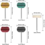 50 Metal Polishing Buffing Wheel Burr Kit Rotary Tool Accessories Set For Dremel - Image 2