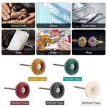 50 Metal Polishing Buffing Wheel Burr Kit Rotary Tool Accessories Set For Dremel - Image 4