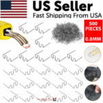 500PCS Hot Stapler Staples Repair Kit For Plastic Welder Gun Car Bumper Fender