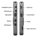 64GB Rechargeable LCD Digital Audio Sound Voice Recorder Dictaphone MP3 Player - Image 3