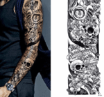 5Pcs Large Temporary Body Art Arm Tattoo Sticker Sleeve Man Women Waterproof USA - Image 4