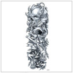 5Pcs Large Temporary Body Art Arm Tattoo Sticker Sleeve Man Women Waterproof USA - Image 9