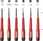 6 Piece Precision Screwdriver Tool Set Eyeglass Repair Computer Kit Magnetic Bit - Image 13