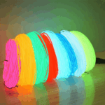 Neon LED Light Glow EL Wire String Strip Rope Tube Decor Car Party + Controller - Image 16