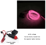 Neon LED Light Glow EL Wire String Strip Rope Tube Decor Car Party + Controller - Image 23