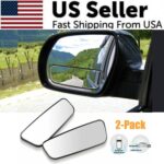 2x 360�� Stick on Rear View Auxiliary Blind Spot Mirror Wide Angle Car Truck SUV