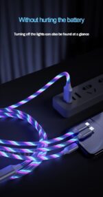3 in 1 LED Fast Charging Cable Adapter For iPhone Micro USB Type C Charger Cord - Image 16