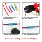 200/100PCS Heat Shrink Butt Wire Splice Connectors Seal Crimp Terminals USA - Image 3