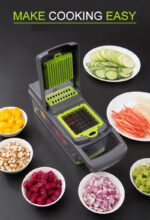 15-In-1 Vegetable Fruit Chopper Cutter Food Onion Veggie Dicer Slicer Kitchen - Image 2