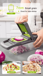 15-In-1 Vegetable Fruit Chopper Cutter Food Onion Veggie Dicer Slicer Kitchen - Image 13