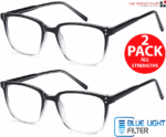 2 PK Unisex Blue Light Blocking Reading Glasses Computer Readers For Men Women - Image 19