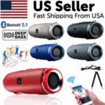 Bluetooth 5.1 Speaker Wireless Waterproof Outdoor Stereo LOUD Bass USB/TF Strap - Image 3