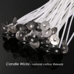 Candle Wicks 6 Inch Cotton Core Candle Making Supplies Pre Tabbed 100PCS New - Image 15