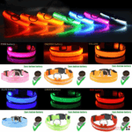 LED Adjustable Dog Collar Blinking Flashing Light Up Glow Pets Safety Waterproof - Image 28