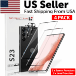Tempered Glass Screen Protector Lens Hydrogel For Samsung S23 S22 Ultra Plus USA - Image 26