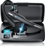 Trucker Wireless Headset Bluetooth 5.1 Earpiece Dual Mic Earbud Noise Cancelling - Image 5