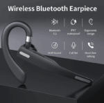 Trucker Wireless Headset Bluetooth 5.1 Earpiece Dual Mic Earbud Noise Cancelling - Image 6