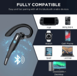 Trucker Wireless Headset Bluetooth 5.1 Earpiece Dual Mic Earbud Noise Cancelling - Image 11