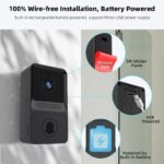 Smart Wireless WiFi Doorbell Intercom Video Camera Door Ring Bell Chime Security - Image 4