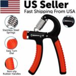 Hand Grip Strength Power Trainer Gripper Strengthener Adjustable Gym Exerciser