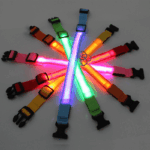 LED Adjustable Dog Collar Blinking Flashing Light Up Glow Pets Safety Waterproof - Image 19
